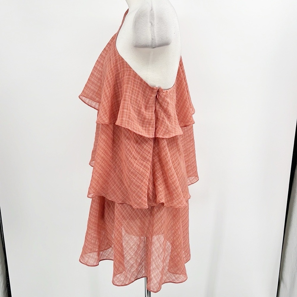 Revolve x House of Harlow 1960 Lillia Rose One Shoulder Tiered Mini Dress Medium - Picture 7 of 16
